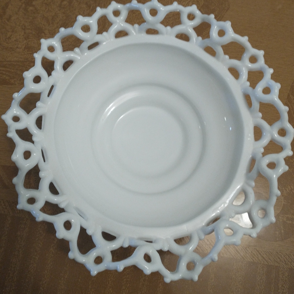 Atterbury &Co Milk Glass Dish